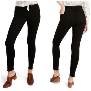 Madewell 9” Raw Hem Skinny Jeans Carbonate Sz27